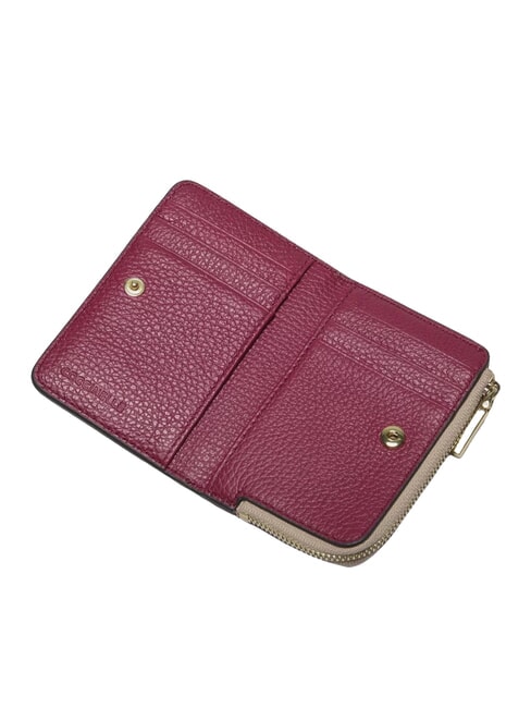 METALLIC TRICOLOR Leather wallet noir - Women’s Wallets