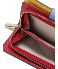 COCCINELLE METALLIC TRICOLOR Leather wallet sangria - Women’s Wallets - 4