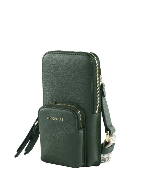 PIXIE Leather micro smartphone bag seaweed - Women’s Bags