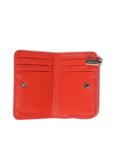 METALLIC SOFT Leather card holder gazpacho - Women’s Wallets