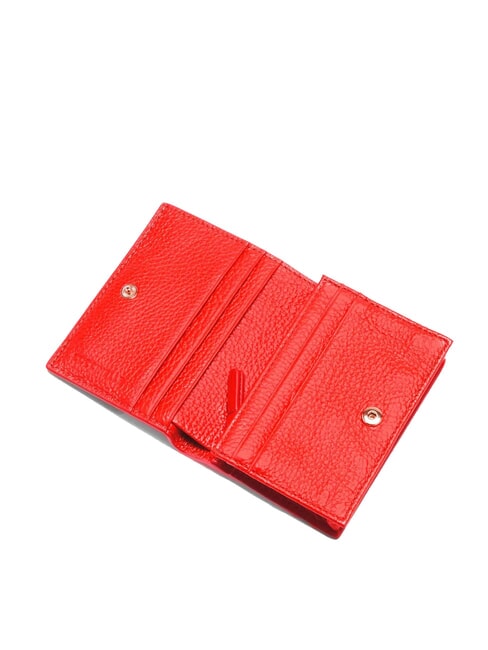 METALLIC SOFT Small leather wallet gazpacho - Women’s Wallets