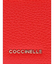 COCCINELLE METALLIC SOFT Small leather wallet gazpacho - Women’s Wallets - 3