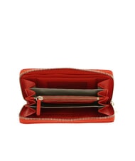 COCCINELLE METALLIC SOFT Textured leather zip wallet gazpacho - Women’s Wallets - 2