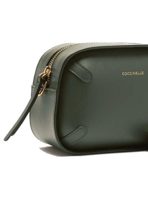 MALETA CALF Mini shoulder bag, in leather seaweed - Women’s Bags