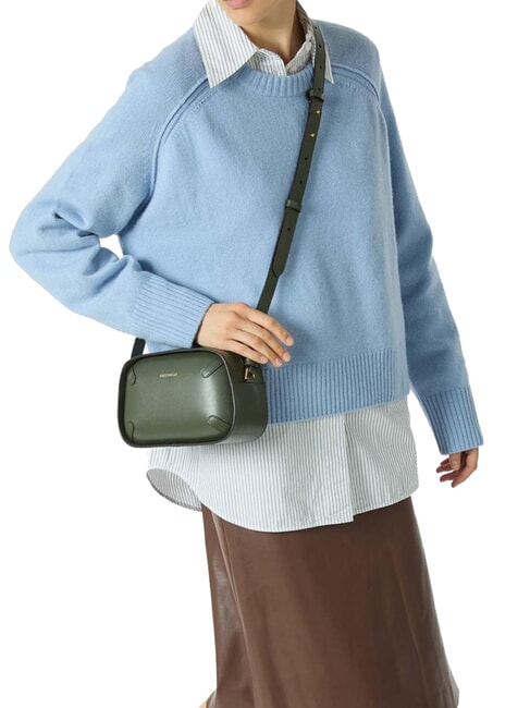 MALETA CALF Mini shoulder bag, in leather seaweed - Women’s Bags