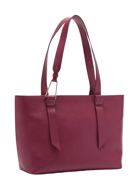 MALORY  Leather shopping bag sangria - Women’s Bags