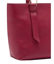 COCCINELLE MALORY  Leather shopping bag sangria - Women’s Bags - 3