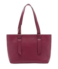 COCCINELLE MALORY  Leather shopping bag sangria - Women’s Bags - 4