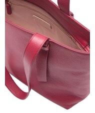 COCCINELLE MALORY  Leather shopping bag sangria - Women’s Bags - 5