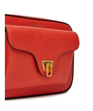 COCCINELLE BEAT SOFT Textured leather mini bag gazpacho - Women’s Bags - 4