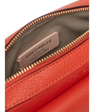 COCCINELLE BEAT SOFT Textured leather mini bag gazpacho - Women’s Bags - 5
