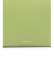 COCCINELLE TEBE Small textured leather bag guacamole - Women’s Bags - 3