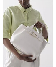 COCCINELLE MALORY Hand shopper, with shoulder strap white - Women’s Bags - 7