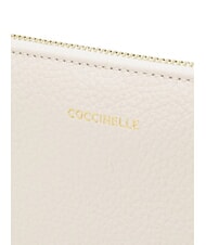 COCCINELLE ALIAS Leather clutch bag white - Women’s Bags - 3