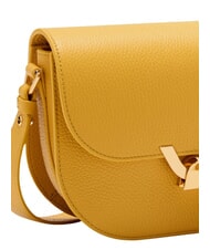 COCCINELLE DEW Hammered leather shoulder bag sunny - Women’s Bags - 4