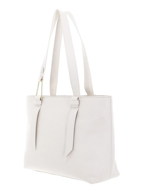 MALORY  Leather shopping bag white - Women’s Bags