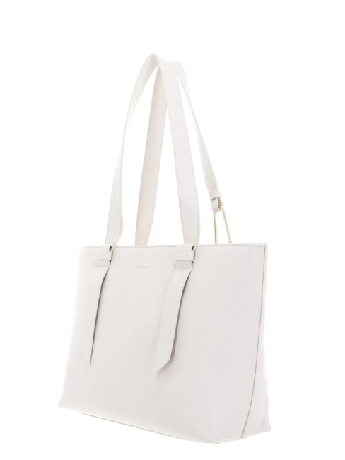 MALORY  Leather shopping bag white - Women’s Bags