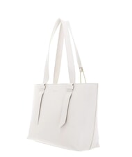 COCCINELLE MALORY  Leather shopping bag white - Women’s Bags - 3