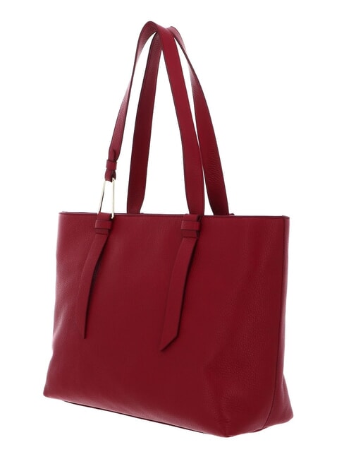 MALORY  Shoulder shopper, in leather sangria - Women’s Bags