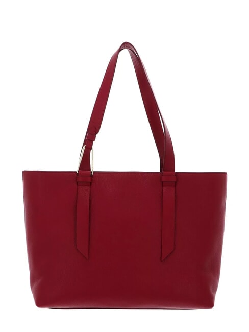 MALORY  Shoulder shopper, in leather sangria - Women’s Bags