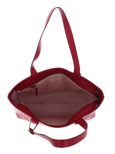 MALORY  Shoulder shopper, in leather sangria - Women’s Bags