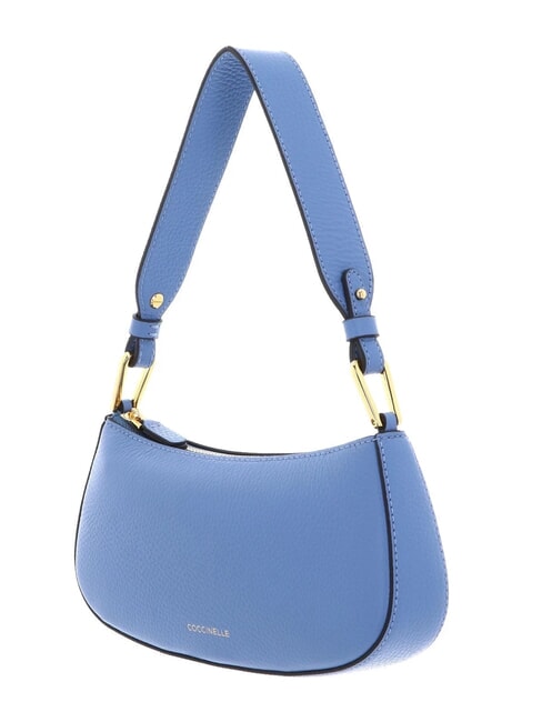 MERVEILLE Shoulder bag in textured leather blue - Women&rsquo;s Bags