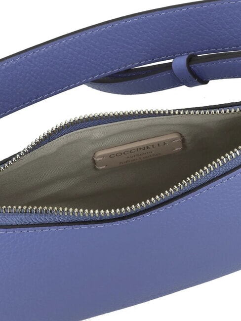 MERVEILLE Shoulder bag in textured leather blue - Women&rsquo;s Bags