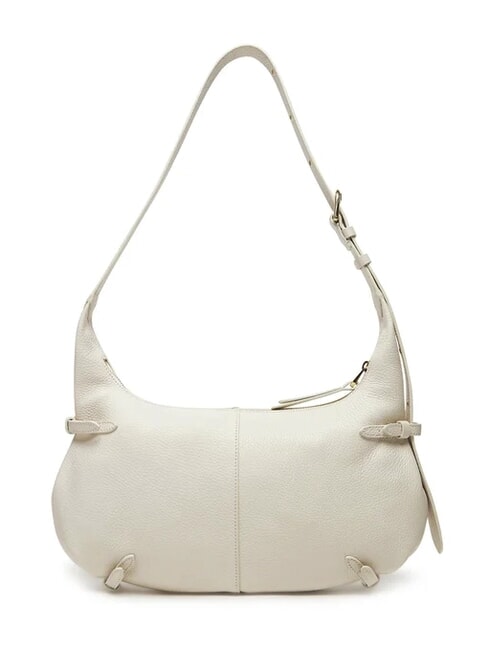 ABIGAIL Hammered leather shoulder bag white - Women’s Bags