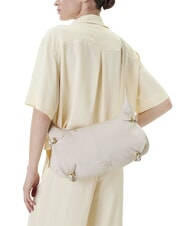 COCCINELLE ABIGAIL Hammered leather shoulder bag white - Women’s Bags - 5