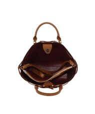 COCCINELLE FLORES Small hammered leather tote bag CUIR - Women&rsquo;s Bags - 6