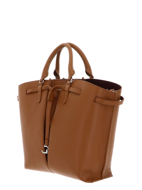 FLORES Medium hammered leather tote bag CUIR - Women&rsquo;s Bags