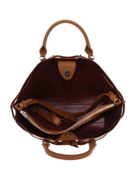 FLORES Medium hammered leather tote bag CUIR - Women&rsquo;s Bags