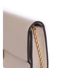 COCCINELLE MAGIE 2NITE Leather clutch bag with chain shoulder strap rosette - Women’s Bags - 3