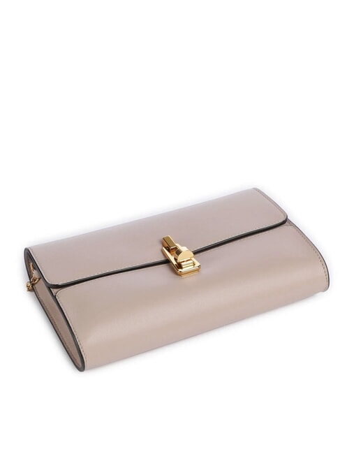 MAGIE 2NITE Leather clutch bag with chain shoulder strap rosette - Women’s Bags