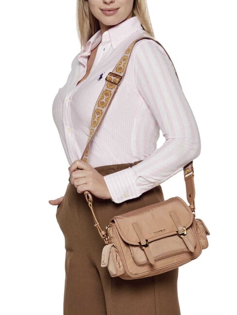 CAMPUS PUFFY NY Nylon and leather shoulder bag skin - Women’s Bags