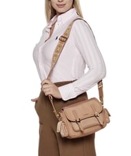 COCCINELLE CAMPUS PUFFY NY Nylon and leather shoulder bag skin - Women’s Bags - 5