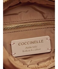 COCCINELLE CAMPUS PUFFY NY Nylon and leather shoulder bag skin - Women’s Bags - 7