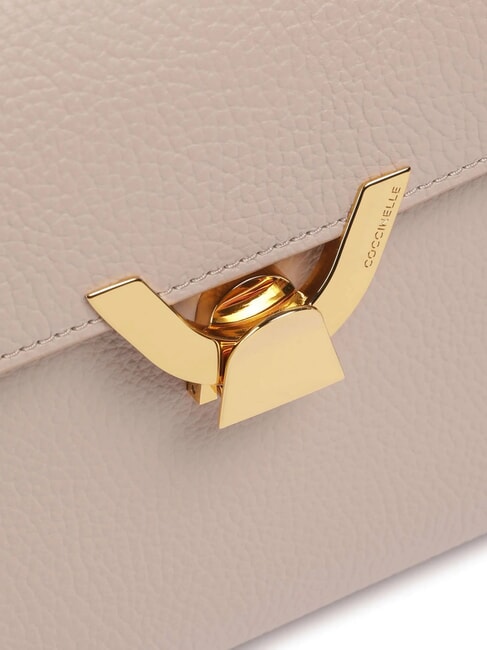 DEW Medium shoulder bag in hammered leather rosette - Women&rsquo;s Bags