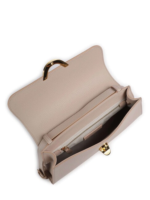 DEW Medium shoulder bag in hammered leather rosette - Women&rsquo;s Bags