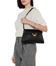 COCCINELLE DEW Medium shoulder bag in hammered leather rosette - Women&rsquo;s Bags - 6