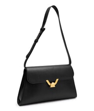 COCCINELLE DEW Medium shoulder bag in hammered leather Black - Women’s Bags - 2