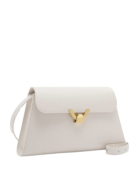 DEW Medium shoulder bag in hammered leather white - Women&rsquo;s Bags