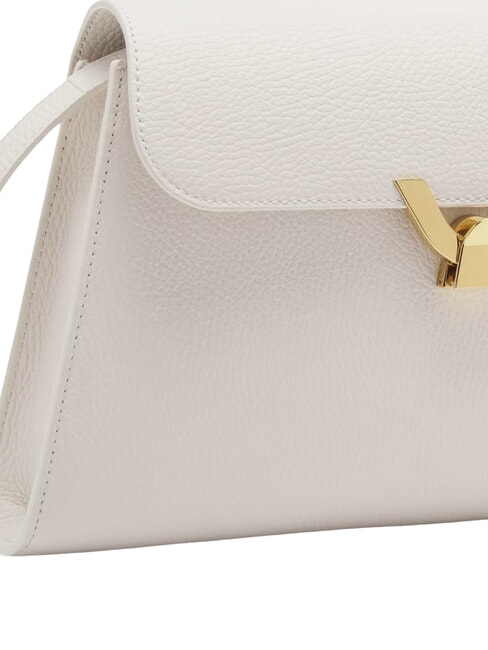 DEW Medium shoulder bag in hammered leather white - Women&rsquo;s Bags