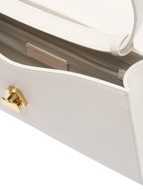 DEW Medium shoulder bag in hammered leather white - Women&rsquo;s Bags