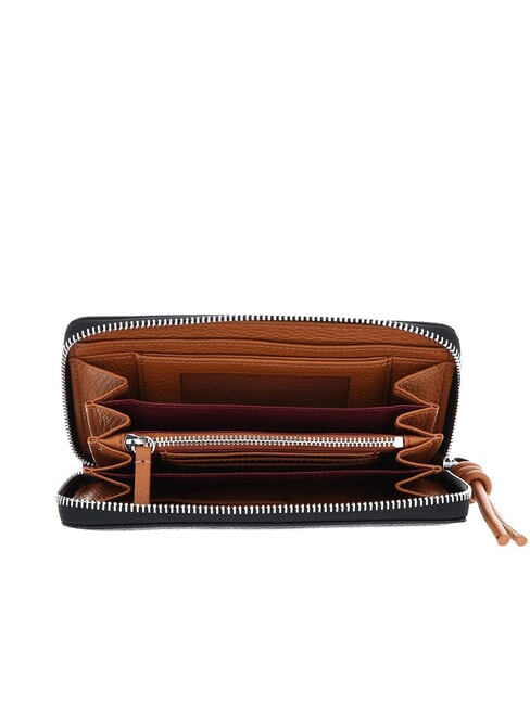 MYRTHA MAXI LOG Large zip-around leather wallet noir/cuir - Women’s Bags