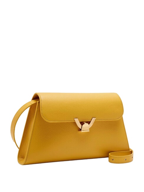 DEW Medium shoulder bag in hammered leather sunny - Women&rsquo;s Bags