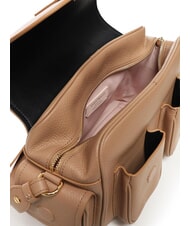 COCCINELLE CAMPUS Hammered leather shoulder bag skin - Women’s Bags - 4