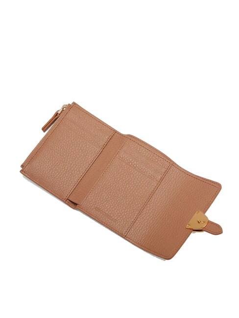 CAMPUS Compact wallet in hammered leather skin - Women’s Wallets