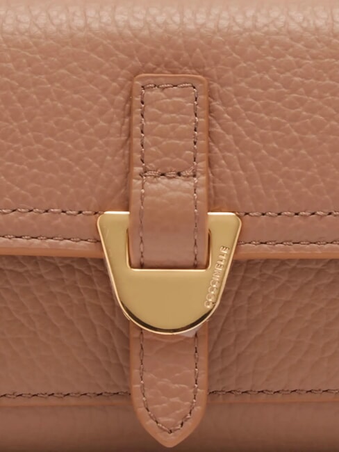 CAMPUS Compact wallet in hammered leather skin - Women’s Wallets