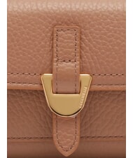 COCCINELLE CAMPUS Compact wallet in hammered leather skin - Women’s Wallets - 3